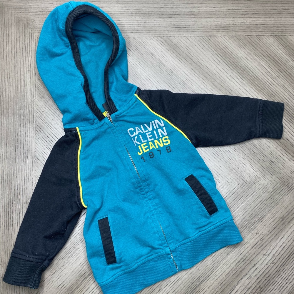 Baby Boy Calvin Klein zip up Jacket size 12m